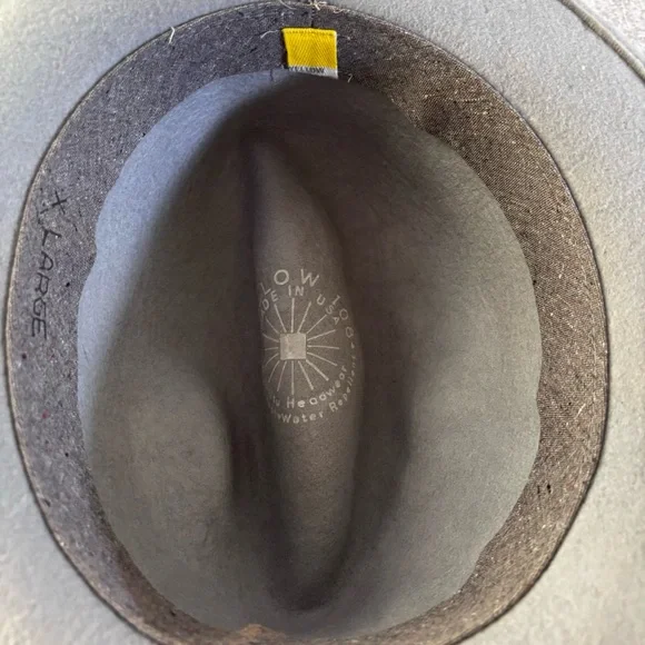 Yellow 108 Luke Merino Wool Fedora - Picture 6 of 6